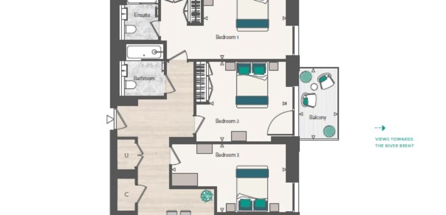 Grand Union – Peninsula House – 3-BHK