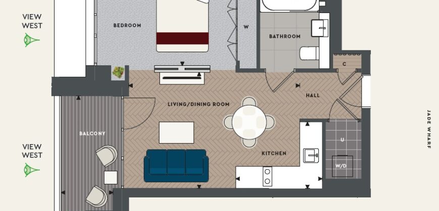 London Dock – 1-BHK